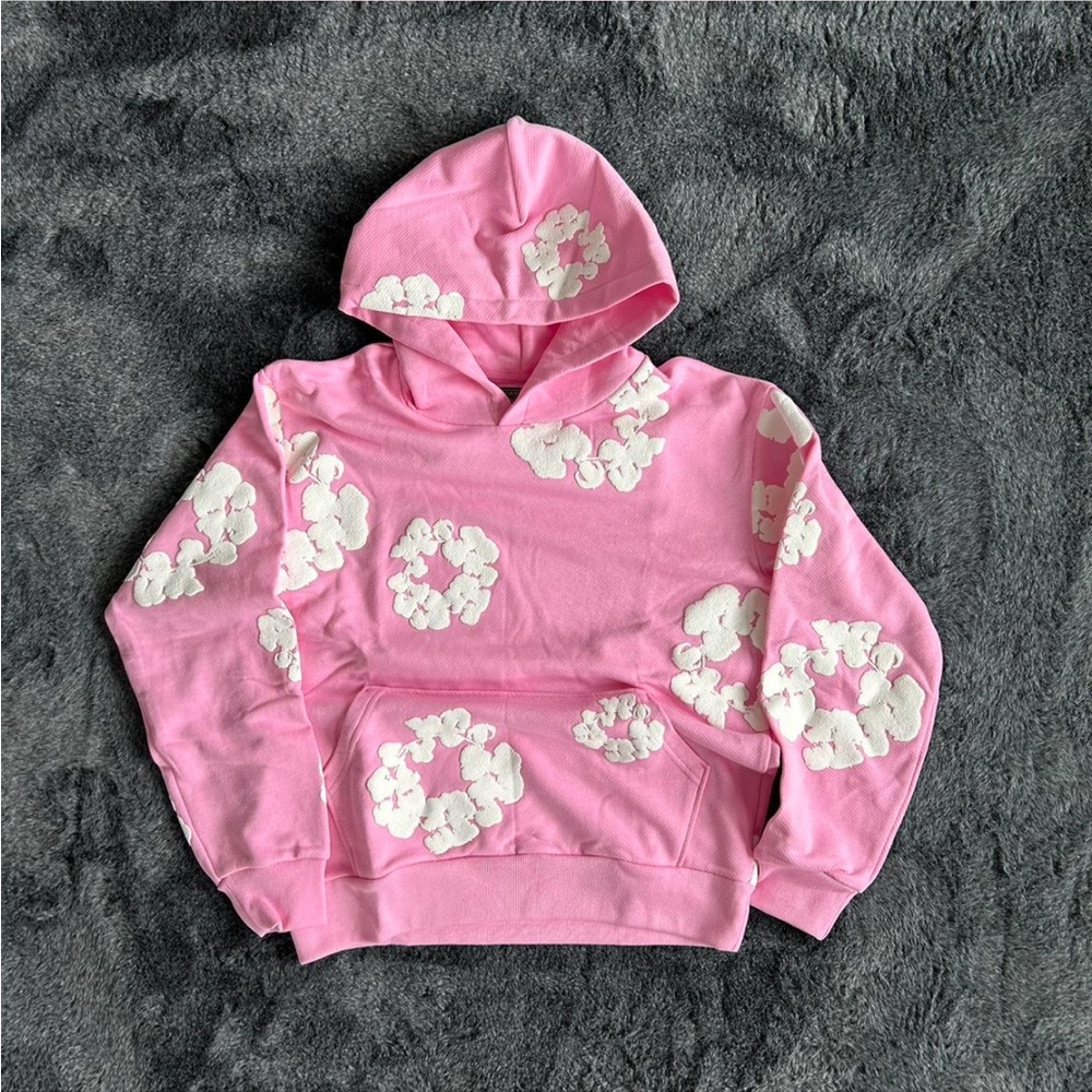 Pink denim tears Hoodie